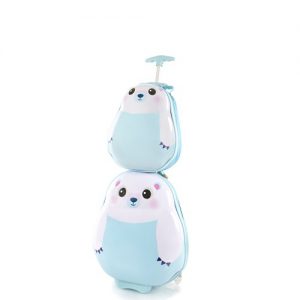 מזוודת ילדים דב קוטב עם תיק קטן